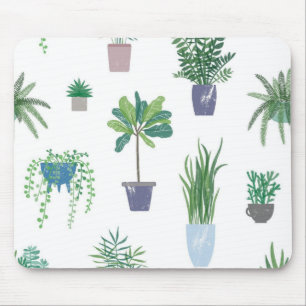 Plant pattern mouse pad