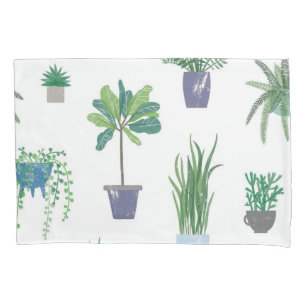 Plant pattern pillowcase