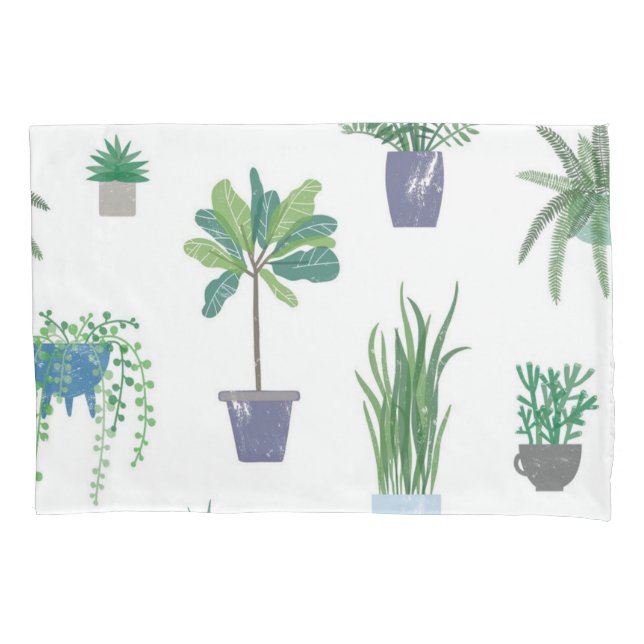 Plant pattern pillowcase (Front)