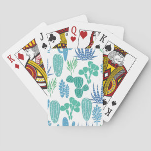 Plant pattern playing cards