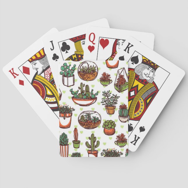 Plant pattern playing cards (Back)