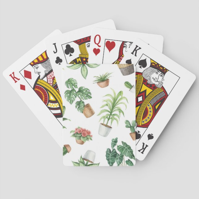 Plant pattern playing cards (Back)