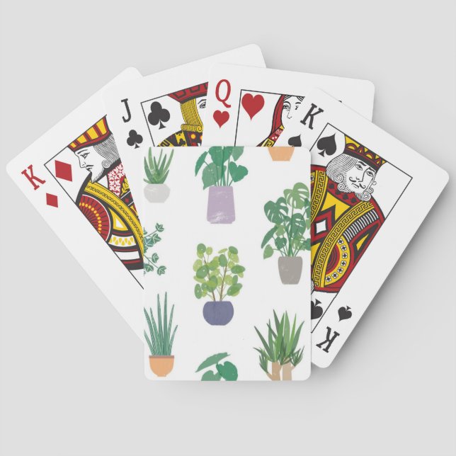 Plant pattern playing cards (Back)