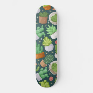 Plant pattern skateboard