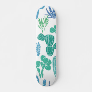 Plant pattern skateboard
