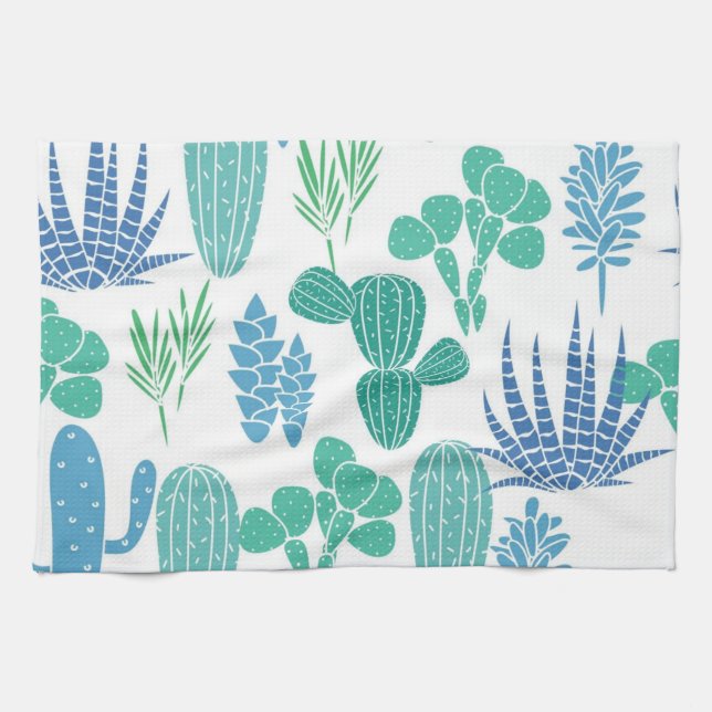 Plant pattern tea towel (Horizontal)