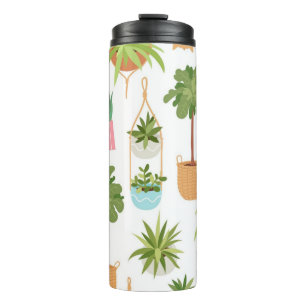 Plant pattern thermal tumbler
