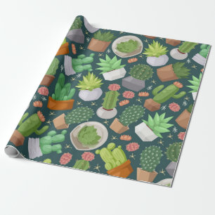 Plant pattern wrapping paper