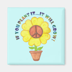 Plant Peace Magnet