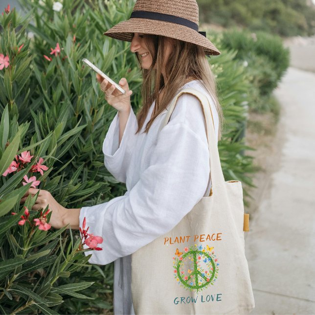 Plant Peace Tote Bag (Creator Uploaded)