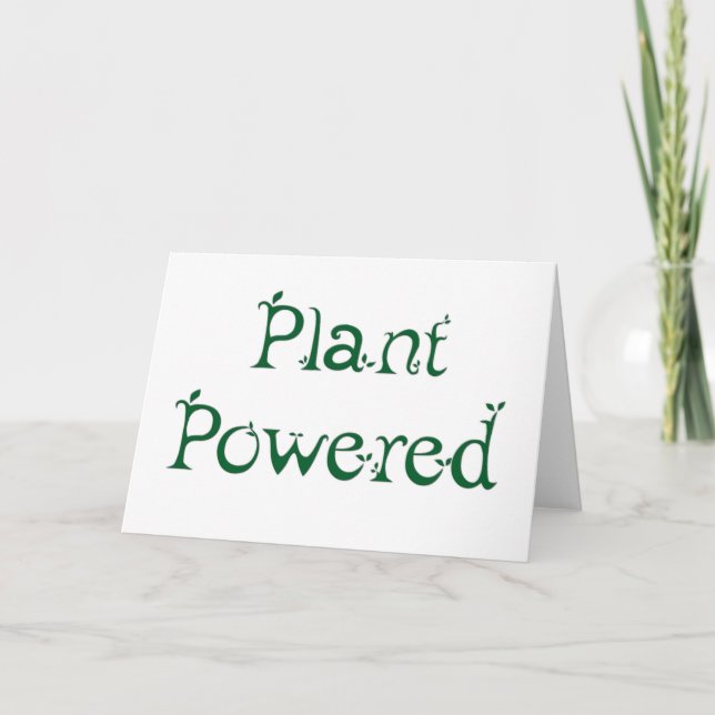 Plant Powered Card (Front)