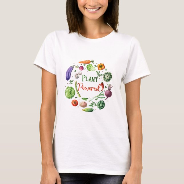 Plant-Powered Designs T-Shirt (Front)