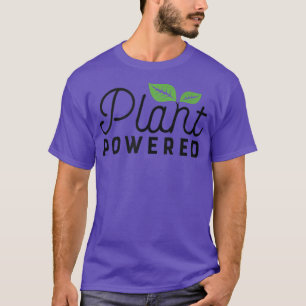 Plant Powered Funny Gym Workout Vegetarian Vegan M T-Shirt