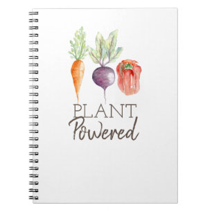 Plant Powered   Healthy Veggies   Watercolor Notebook