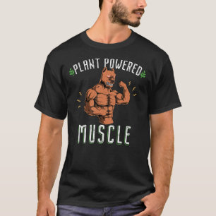 Plant Powered Muscles American Pitbull T-Shirt