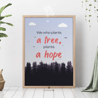 Plant rescue inspired graphic. poster