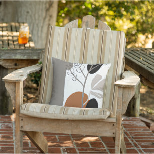 Plant rising minimalist art cushion