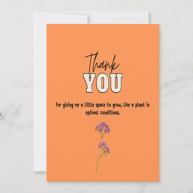 Plant science thank you card (Front)