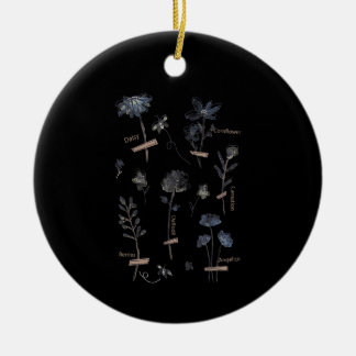 plant se wildflowers save  bees botanical ceramic ornament