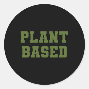 Plant Sed Diet Dino Vegan Vegetarian Nature Herbiv Classic Round Sticker