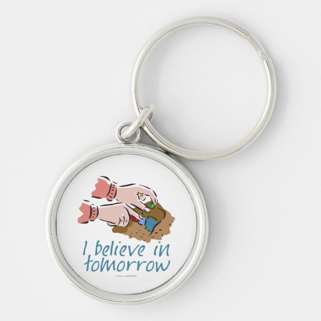 Plant Seeds Gardening Key Ring (Front)