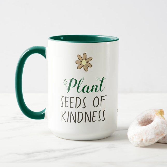 Plant Seeds of Kindness Mug (With Donut)