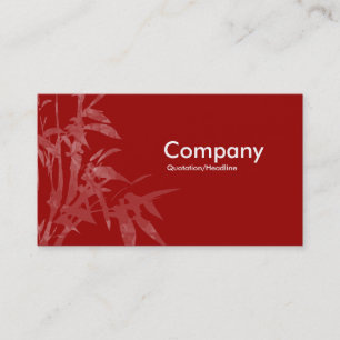 Plant Shoots - Maroon (Two Toned) Business Card