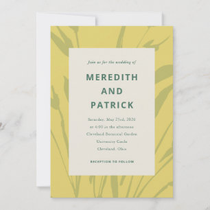 Plant Sketch Botanical Wedding Invitation