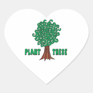 Plant Trees Heart Sticker