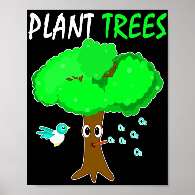 Plant Trees Protect Environment Poster (Front)