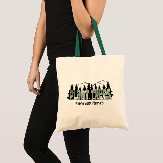 Plant Trees - Save our Planet, Earth day  Cool Tote Bag (Front (Product))