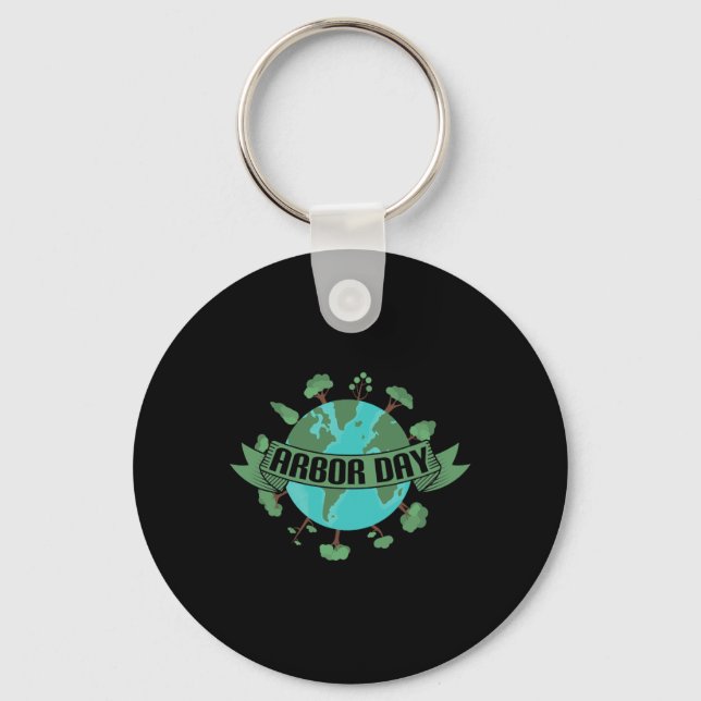 Plant Trees Von Arbor Day Be An Environmentalist  Key Ring (Front)