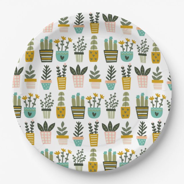 Plant Wall Art Paper Plate (Front)