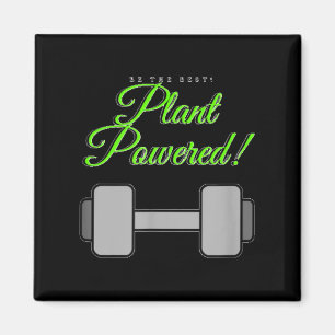 Plant Wered Gym Motivation Vegetarian  Magnet