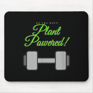 Plant Wered Gym Motivation Vegetarian Mouse Pad