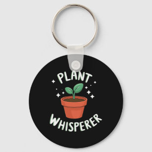 Plant Whisperer Cute Growing Plant Blooming Spring Key Ring