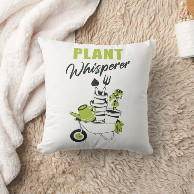 Plant Whisperer – Funny Cute Gardener & Plant  Cushion (Blanket)