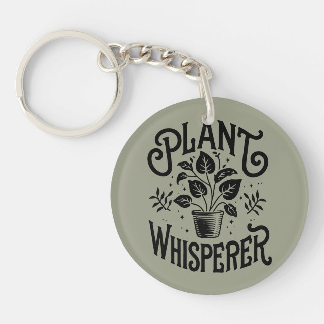 Plant Whisperer Key Ring (Front)