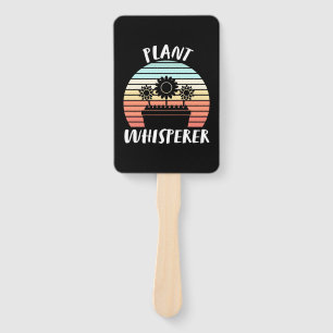 Plant Whisperer Retro Vintage Hand Fan
