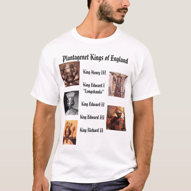 Plantagenet Kings of England T-Shirt (Front)