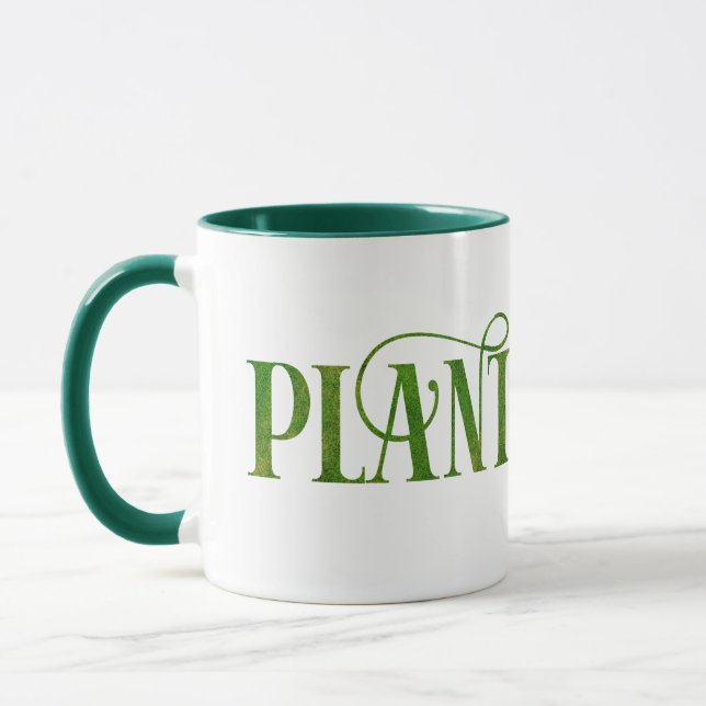 Plantaholic Funny Gardening Botanical Plant Lover Mug (Left)