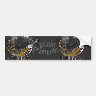 plantain plain bumper sticker