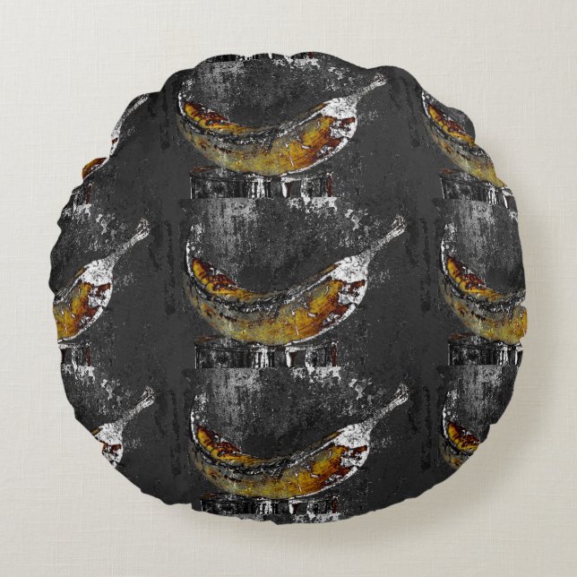 plantain plain round cushion (Front)