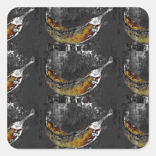 plantain plain square sticker (Front)