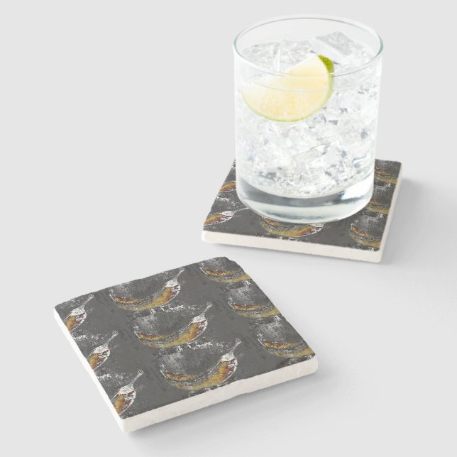 plantain plain stone coaster (Side)