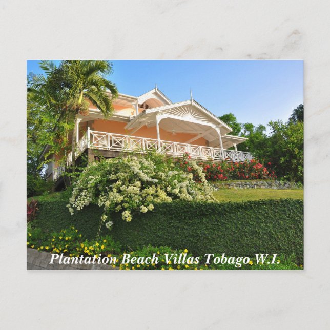 Plantation Beach Villas Tobago W.I. Postcard (Front)