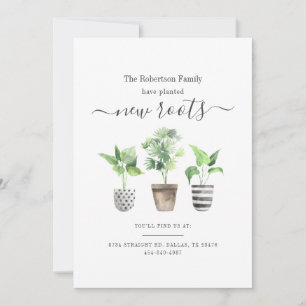 Planted New Roots New Address Moving Announcement