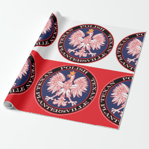 Plantersville Round Polish Texan Wrapping Paper