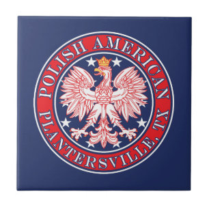 Plantersville Texas Polish American Eagle Ceramic Tile