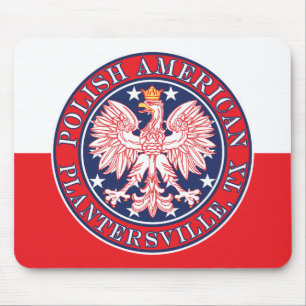 Plantersville Texas Polish American Eagle Mouse Pad